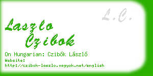 laszlo czibok business card
